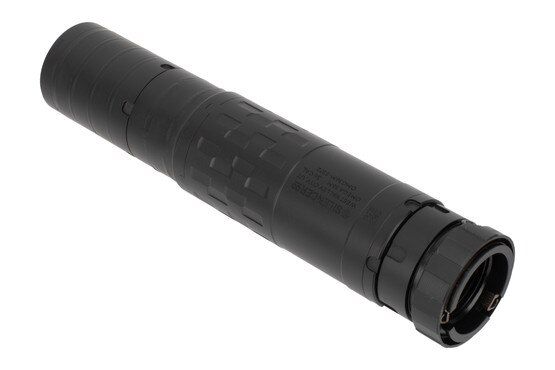 Silencer Co Omega 36M .36 caliber sound suppressor features welded baffles